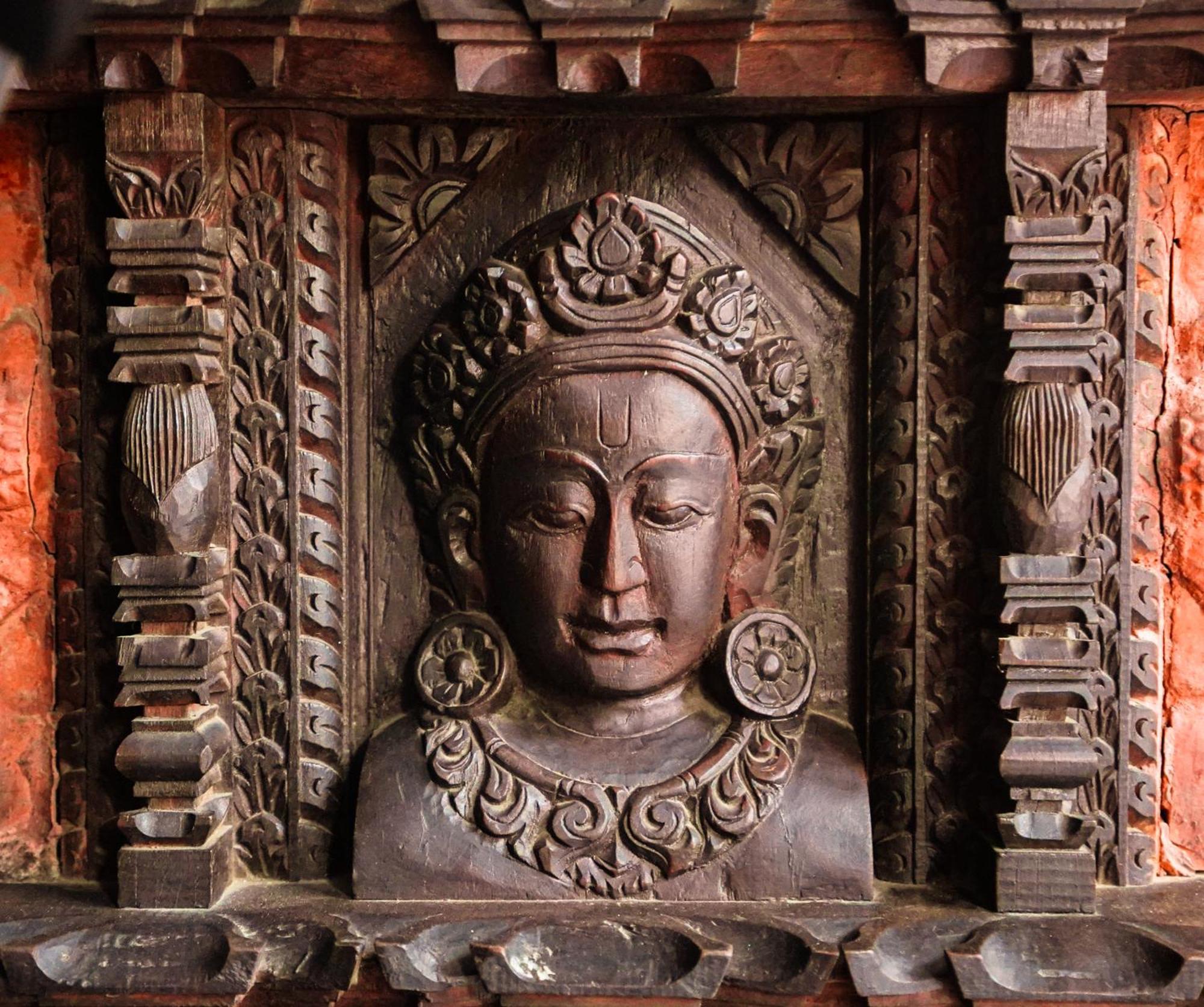 Basera Boutique Hotel Catmandu Exterior foto A 12th-century statue of the Buddha at the temple