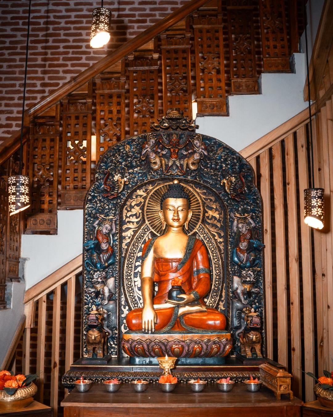 Basera Boutique Hotel Catmandu Exterior foto The Buddha